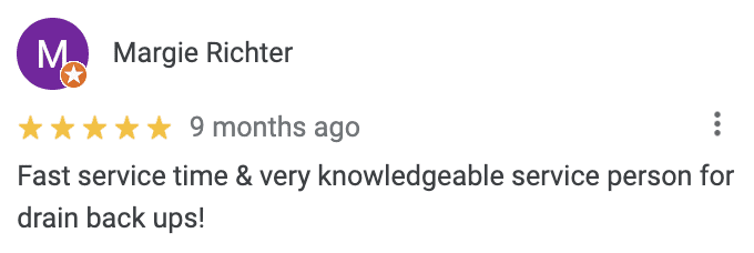 Google Review from Margie Richter